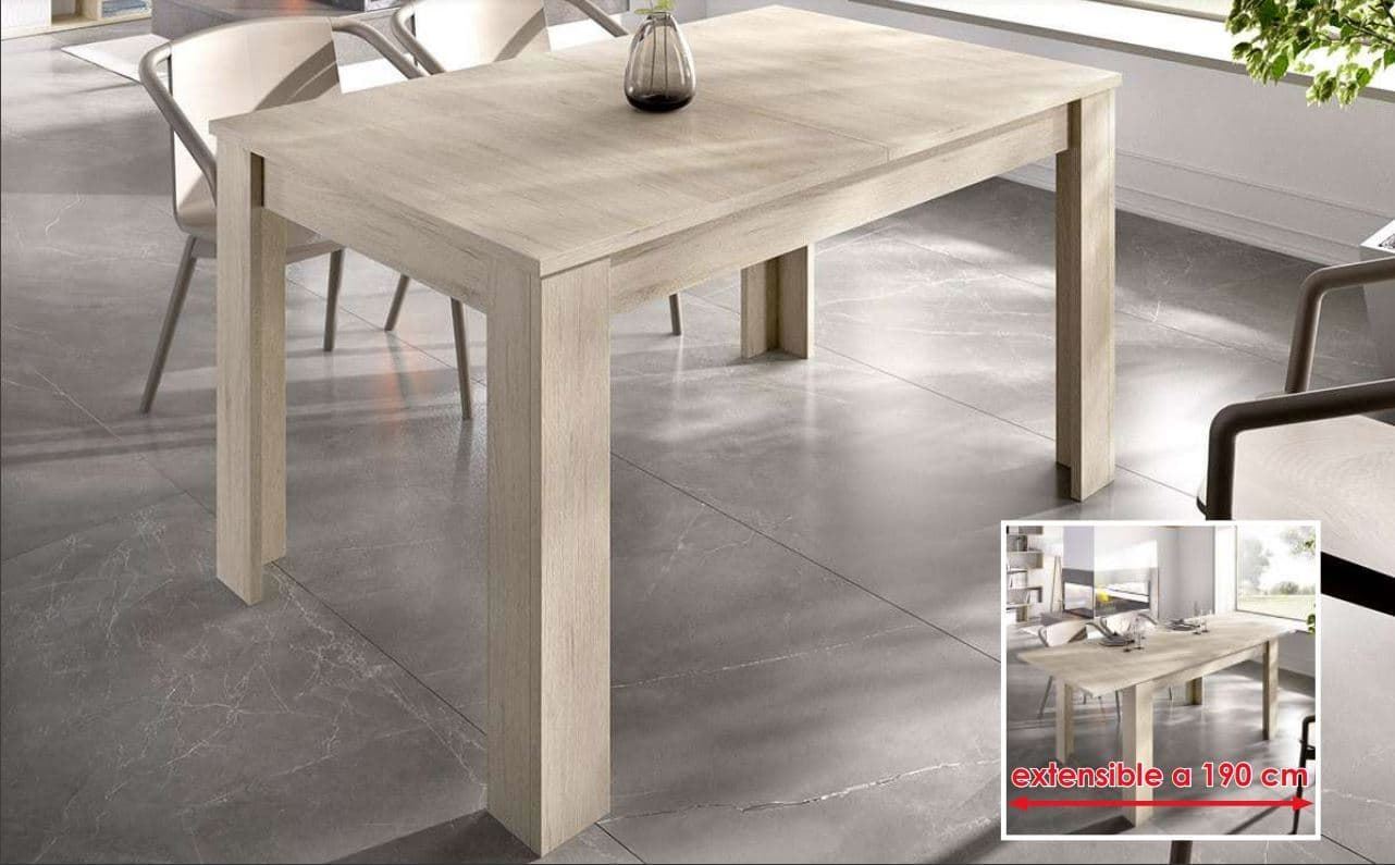 MESA EXTENSIBLE COMEDOR 140-190x90 cm - Imagen 1