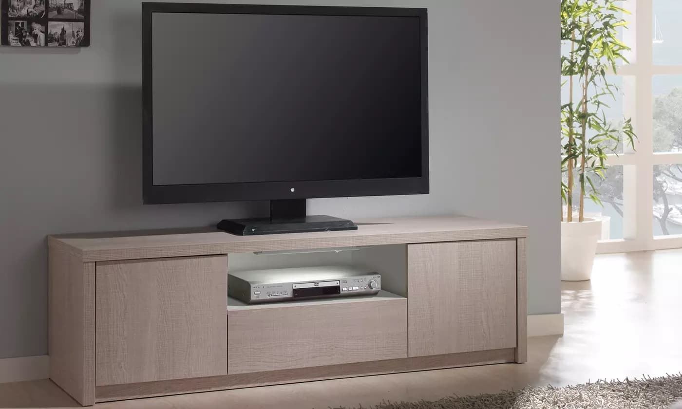 Mueble auxiliar TV madera - Imagen 1